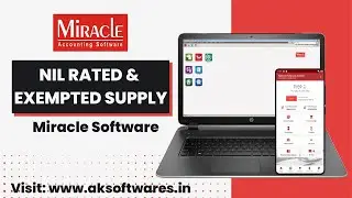 Learn the difference between Nil Rated and Exempted supplies under GST in #miracleaccountingsoftware