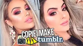 IMITANDO MAQUIAGEM DE FOTOS TUMBLR | Juliana Motta