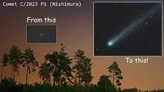 Evolution of comet C/2023 P1 (Nishimura) - my photos taken between August 19 and September 10, 2023