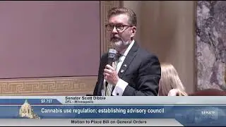 The importance of Senate Debate on Cannabis Legalization | Senator Scott Dibble