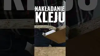 Nakładanie kleju w OKLEINIARCE prawidłowe ustawianie okleiniarki #meble #oklejanie #okleiniarka