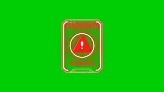 Error message green screen