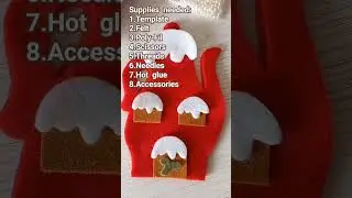 DIY Christmas decorations, Handmade decorations, Felt Christmas crafts ideas, Part 01