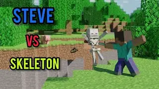 Steam 🆚 skeleton in Minecraft 😎