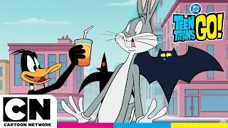 Looney Tunes Take Over the Titans Tower | Teen Titans Go! | Cartoon Network UK