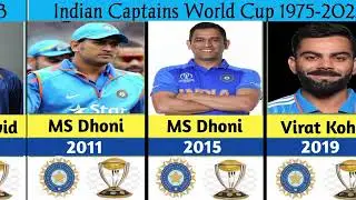 🇮🇳All Indian Captains in ICC Cricket World Cup 1975 - 2023 | वनडे वर्ल्ड कप के सभी भारतीय कप्तान 🏏🙏🏆