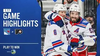 GAME HIGHLIGHTS | 2025-26: New York Rangers at Philadelphia Flyers (1/17/26)