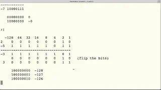 Storing Negative Numbers in Binary Format ant Two's Complement