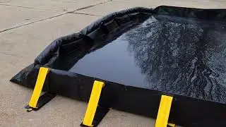 ENPAC Snap Foam Containment Berm - Drive In & Out - Endwall Self-Rises During Spill