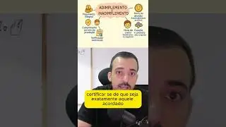 Voc&ecirc; sabe qual &eacute; a diferen&ccedil;a entre adimplemento e inadimplemento? #direitodesenhado #concurseiro