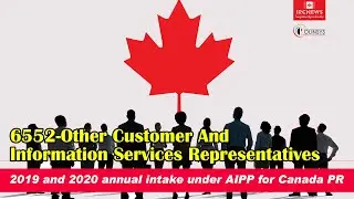 NOC 6552-Other Customer And Information Services Representatives '19 &'20 annual intake under AIPP