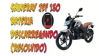 Shineray Jef150 bateria descarregando, não dá partida elétrica (como resolver)