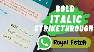 How to write in bold ,italic and strikethrough in whatsapp 2020 🔥🔥