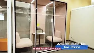 SL Soundproof Booth#officepods #soundproofbooth #officefurniture #noisereduction #acousticsolutions