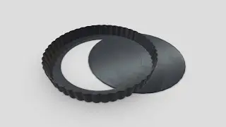 Baking Tin 2 Open - low poly PBR 3d model