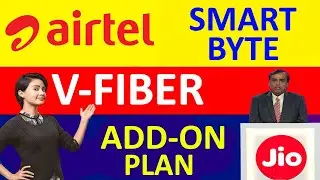 Airtel V-Fiber Smart-Byte Add-on Plans with 200GB uses |  Jio Giga-Fiber Effect