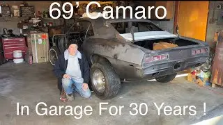 69 Camaro Project My First Video | Sitting In The Garage For 30 Years