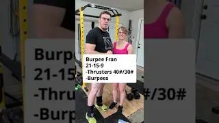 Garage Gym Workout: BurpeeFran 01/07- 21-15-9 Thrusters and Burpees #crossfit #homegym #workout