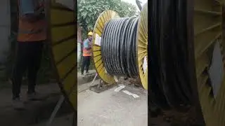 🚧 Underground Cable Laying Work | Electrical Site Work | Real Construction Vlog ⚡