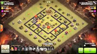 Clash of Clans - TH8 - GoVaLo - War 115 vs MKs Revenge - RahulBurrito vs #7