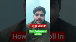 How To Enroll || Post Preference Batch #ssccgl2025 #sscmahwal