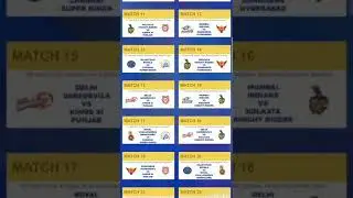 VIVO IPL 2018 SCHEDULE