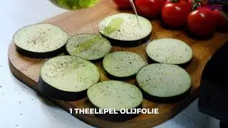 Prote&iuml;ne dieet recept - Janneke's mini aubergine pizza's