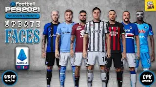 PES 2021 ⚽ Serie A Facepack ● Part 1 ( SIDER ◆ CPK ) ◆ أحدث أوجه لاعبى الدورى الايطالى 2023 بيس 2021
