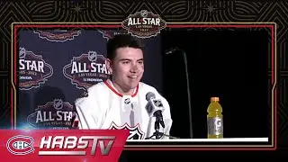 Nick Suzuki at All-Star Media Day