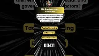 CRYPTO MEETS ESG! 🚀 Take Our SIMPLE Crypto Quiz Now! 🤔  #crypto #shorts #esg
