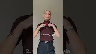 4 ways to tie bandana scarf #styletips #howtotieascarf #falltrends2024 #stylinghacks