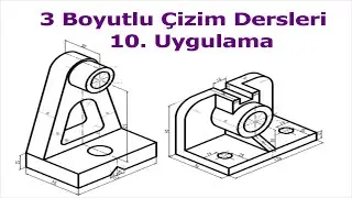 Autocad 3 Boyutlu Çizim #10 (slice, interfere, thicken)