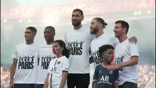 LEO MESSI PRESENTATION AT PSG !!  ALONGSIDE  (RAMOS, HAKIMI, DONNARUMMA  & WIJNALDUM.)