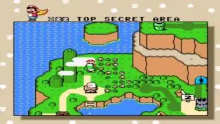 Gameplay Super Mario World - Donut Ghost House & Secret Exit and Top Secret Area + Donut Plains 3