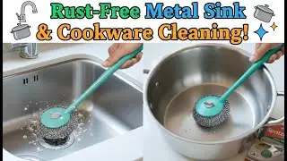 How to Clean Tough Kitchen Stains! 🧽 Spotzero By Milton Handy Steel Scrubber Review & Demo #scrubber
