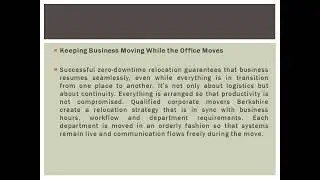 How Can We Move an Entire Office in Berkshire Without Losing a Single Hour of Productivity?