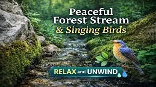 Peaceful Forest Stream with Birds Singing 🌿🐦 | Nature Relaxation