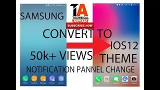 SAMSUNG THEME CONVERT TO 👉👉 IOS 12 THEME