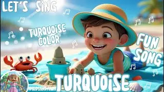 Let&rsquo;s Sing and Learn the Turquoise Color! ✨ #kidsmusic #kidssong #learncolors #popular