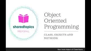 Java for beginners Object Oriented Programming Concept- Class, Objects and Methods for Java.
