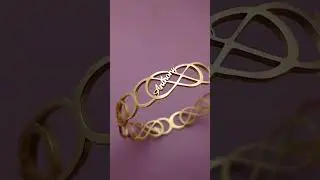 Custom Craftsmanship: Double Infinity Personalised Name Bangle Reveal