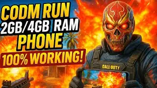 CODM RUN on 2GB/4GB RAM Phone 🔥 | 100% Working Settings for Smooth Gameplay (2025)