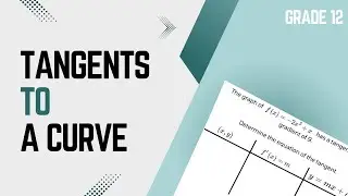 Tangents to a Curve I Calculus