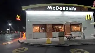 $5 McDonald's Drive Thru, Spicy Snack Wrap & Coke after Tesla Supercharge, Gila Bend, Arizona, NGH10