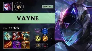(Reptile) Vayne Jungle vs Lee Sin - EUW Master Patch 26.13