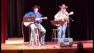 singing a little blue moon of kentucky at Old West Days