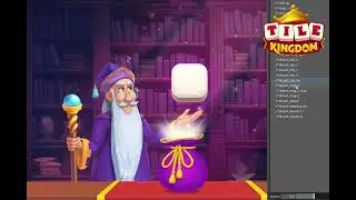 Wizard animation. Tile Kingdom game. Spine animation