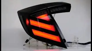 Dkmotion LED Tail Lights for Honda Civic 10th Gen Hatchback/Type R 2017-2020 Rear Lights, Civic Tail