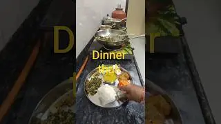 aaj ka dinner thali ready. // tasty and healthy dinner thali ready. 😋. #indianfood # dinner thali.