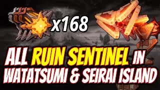 Ruin Sentinel All Locations in Watatsumi and Seirai Island FAST FARMING ROUTE | Genshin Impact 2.1